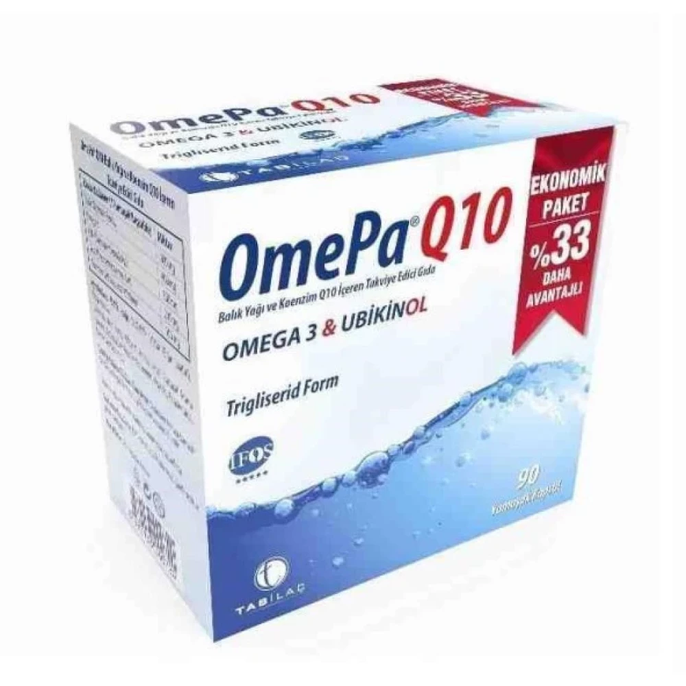 Omepa Q10 Omega 3 Ubiquinol 90 Kapsül 3 Adet Kişisel Bakım Gereçleri Fiyatı