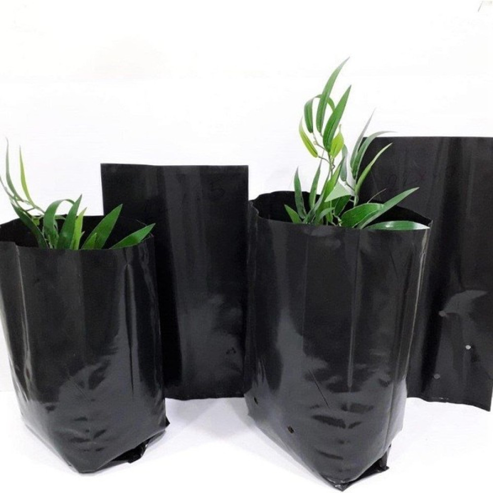 Omeyva Kalın Körüklü Fide Torbası Fidan Yetiştirme Poşeti Siyah Delikli - 20X25 Cm. - 10 Kg.lık Paket Nalburiye & Hırdavat Fiyatı