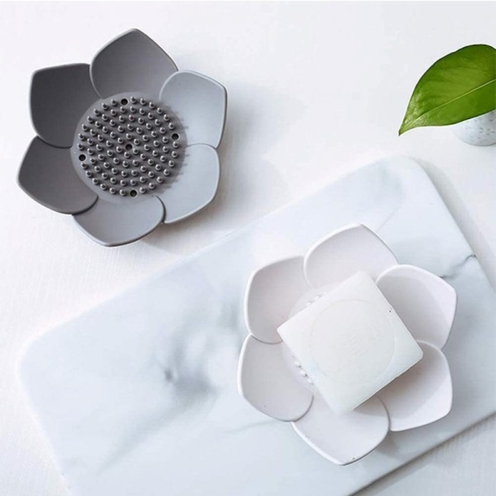 Omilife Sabunluk Lotus Tasarımlı Şık Sabunluk Katı Sabunluk Su Giderli Sabunluk Sabunluk Fiyatı