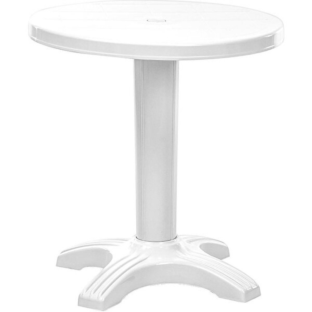 Omnipazar SY-2560 Beyaz Yuvarlak Plastik Masa 70X72 cm 31642 Bahçe Masası Fiyatı