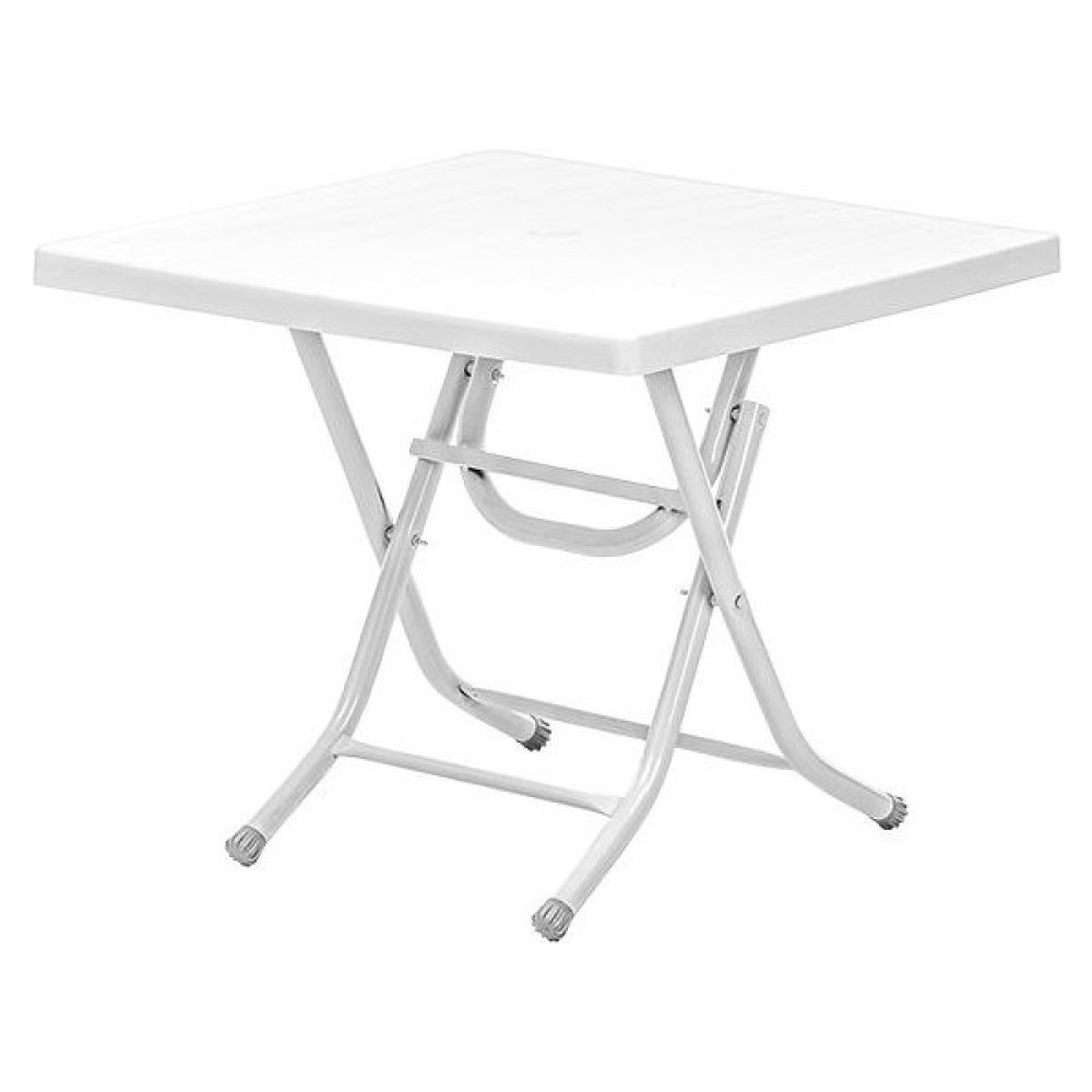 Omnipazar SY-2572 Beyaz Kare Plastik Katlanır Masa 80X80CM 64703 Bahçe Masası Fiyatı