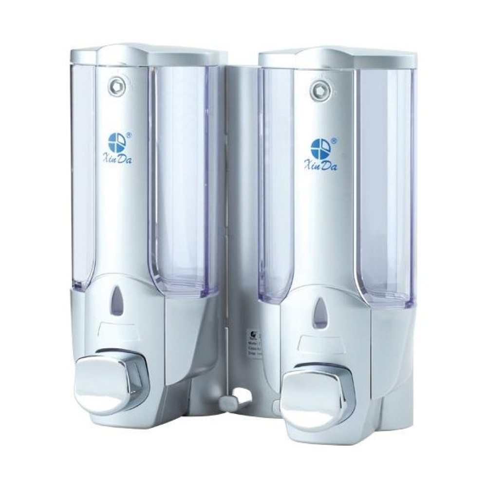 Omnipazar Xinda ZYQ138SG Sıvı Sabun ve Şampuan Dispenseri 2'li Silver 2X380 ml - Gümüş Sabunluk Fiyatı