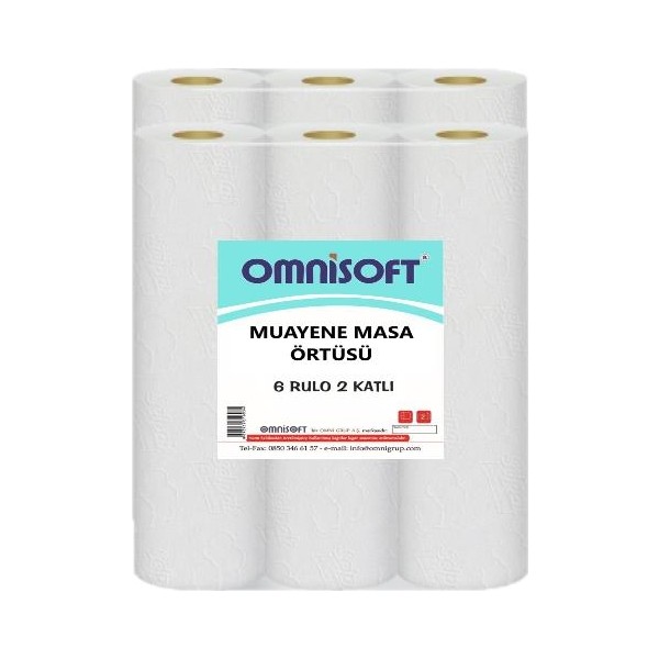 Omnisoft Extra Muayene Masa Örtüsü 50 cm x 210 mt - 6 Rulo Kağıt Havlu Fiyatı