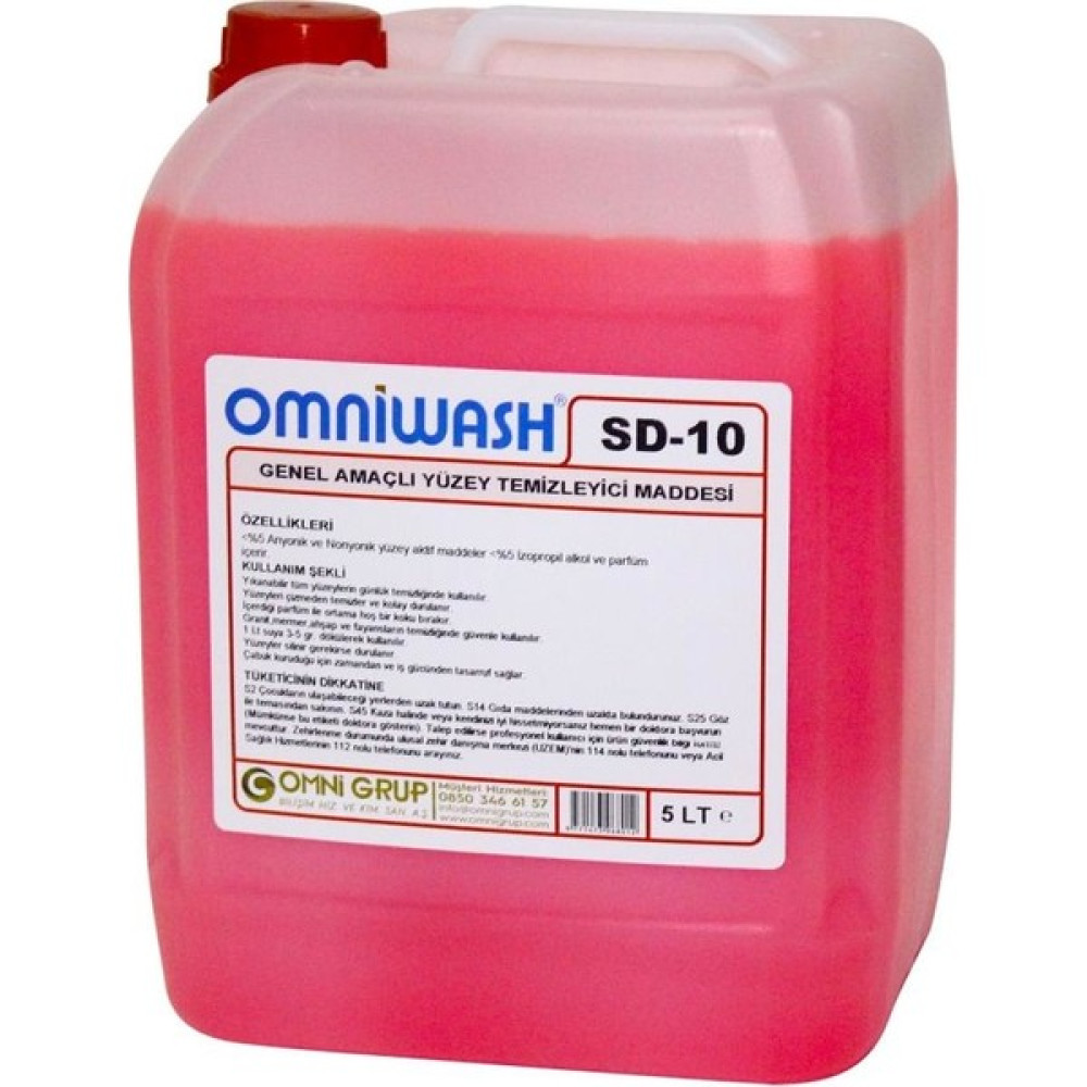 Omniwash Genel Amaçlı Yüzey Temizleyici 5 l Sd-10 Parlatıcı ve Temizleyiciler Fiyatı