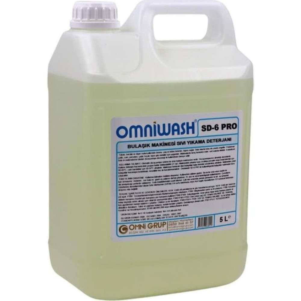 Omniwash Sd-6 Pro 5000 ml Endüstriyel Sıvı Bulaşık Makinesi Deterjanı Bulaşık Yıkama Fiyatı