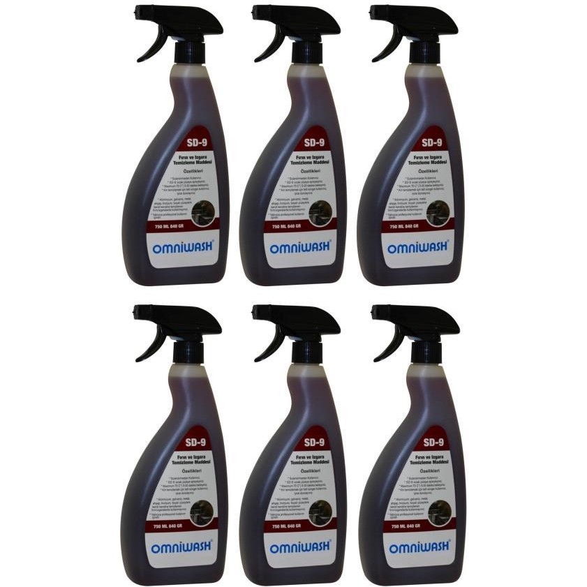 Omniwash Sd-9 750ML Yağ Sökücü Fırın ve Izgara Temizleme Maddesi 6 Adet Diğer Fiyatı