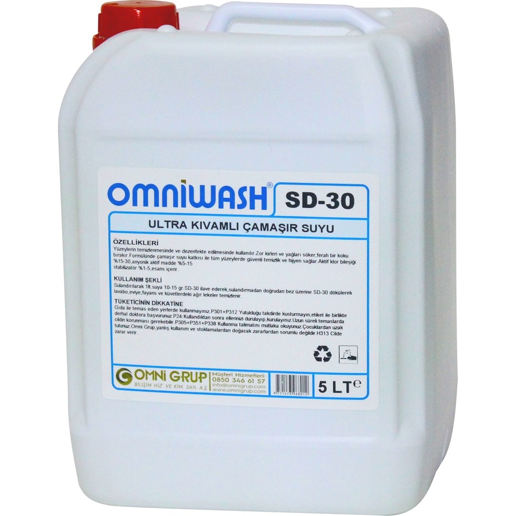 Omniwash Ultra Kıvamlı Çamaşır Suyu 5 kg Sd30 Çamaşır Yıkama Fiyatı