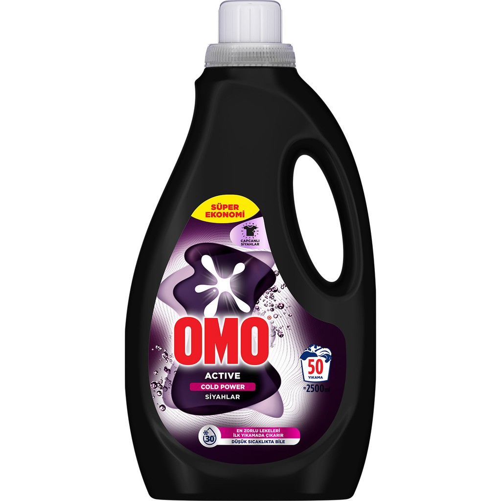 Omo Active Cold Power Siyahlar İçin Sıvı Deterjan 2,5L Çamaşır Deterjanı Fiyatı
