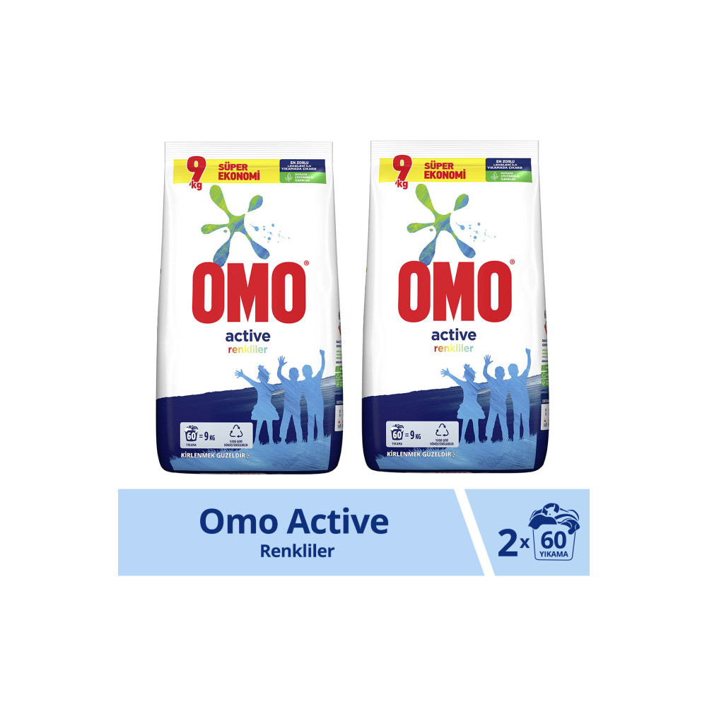Omo Active Fresh Toz Çamaşır Deterjanı Renkliler Için En Zorlu Lekeleri Ilk Yıkamada Çıkarır 9kg X2 Çamaşır Deterjanı Fiyatı