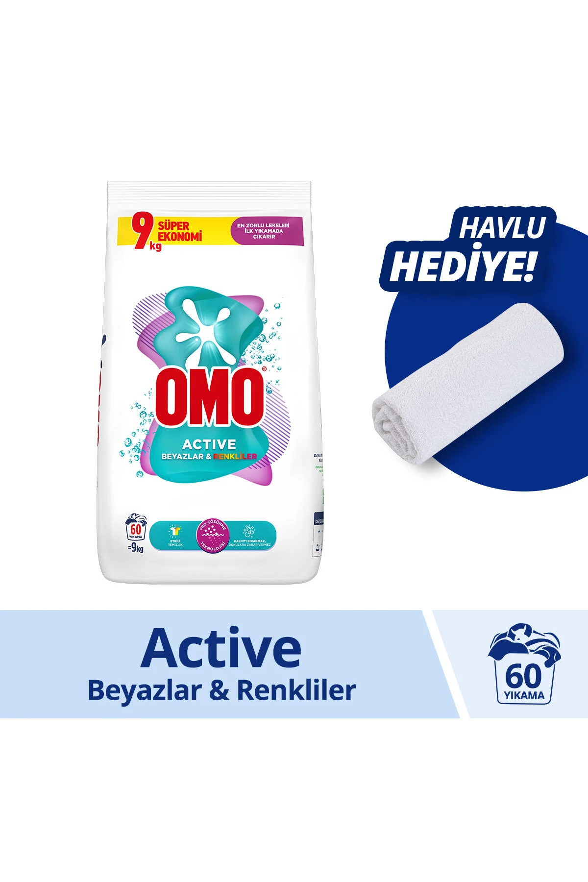Omo Active Fresh Toz Çamaşır Deterjanı Renkliler Leke Çıkarıcı 9 Kg X1 Deterjan Kabı Hediye Çamaşır Deterjanı Fiyatı