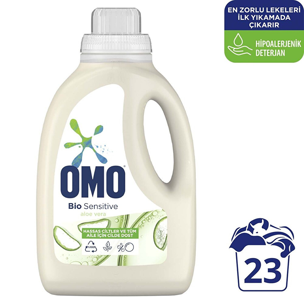 Omo Bio Sensitive Sıvı Çamaşır Deterjan Hipoalerjenik 1495 ml 23 Yıkama Çamaşır Deterjanı Fiyatı