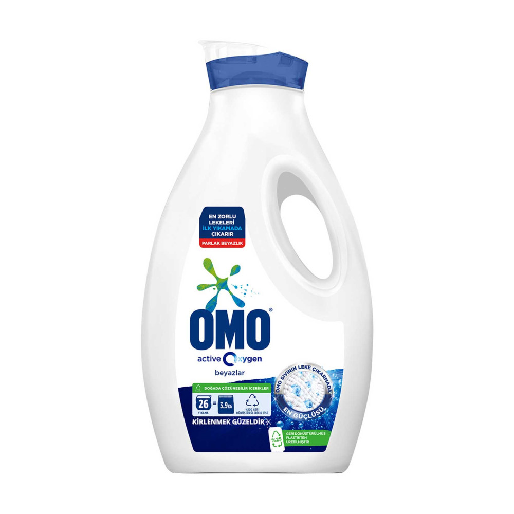 Omo Sıvı Çamaşır Deterjanı 1,69 lt 26 Yıkama Active Oxygen Beyaz Diğer Fiyatı
