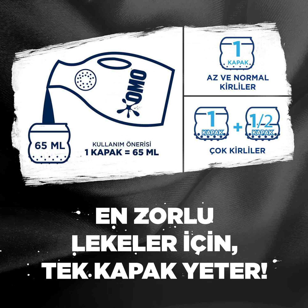 Omo Sıvı Çamaşır Deterjanı 1,69 lt 26 Yıkama Siyah
