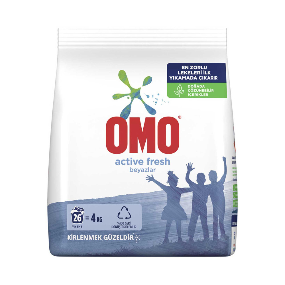 Omo Toz Çamaşır Deterjanı 4 kg 26 Yıkama Active Fresh Çamaşır Deterjanı Fiyatı