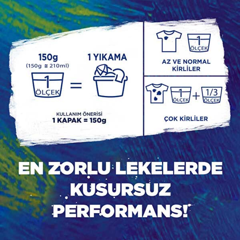 Omo Toz Çamaşır Deterjanı 4 kg 26 Yıkama Active Fresh