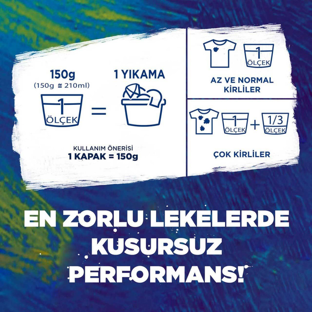 Omo Toz Çamaşır Deterjanı 4 kg 26 Yıkama Active Fresh Renkli