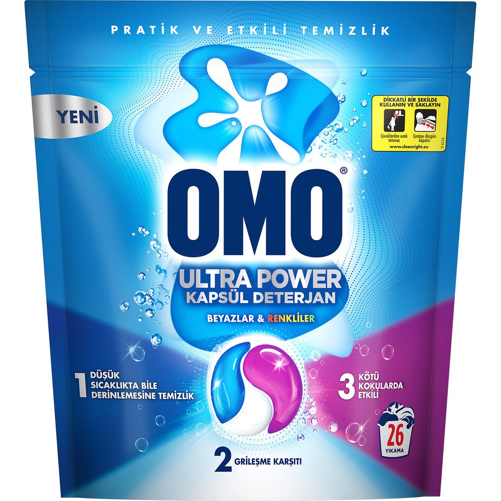 Omo Ultra Power Kapsül Deterjan 26 Yıkama Diğer Fiyatı