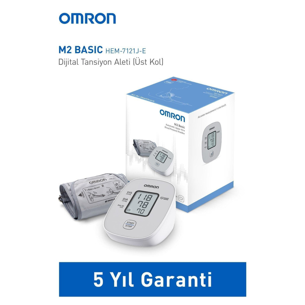 Omron M2 Basıc Hem-7121j-e Üst Koldan Ölçer Dijital Tansiyon Aleti Tansiyon Aleti Fiyatı