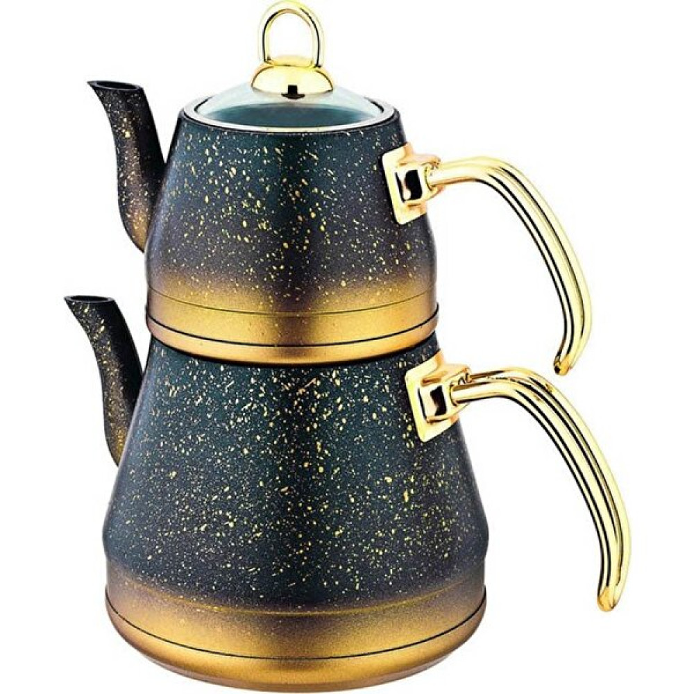 Oms 4 Parça L Boy Granit Çaydanlık Takımı 8200 Gold Çay / Çaydanlık Setleri Fiyatı