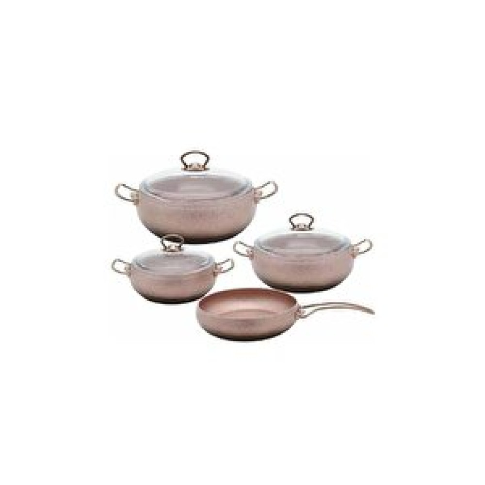 Oms Collection Oms Topchef Granit Küre 7 Parça Tencere Seti Rosegold Tencere / Tava Setleri Fiyatı