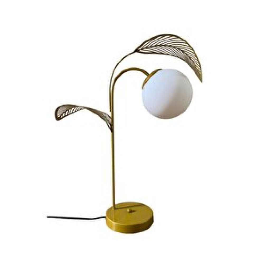 Ömür Avize Margarita Beyaz Camlı Eskitme Gold Kasa Masa Lambası Gece Lambası Fiyatı