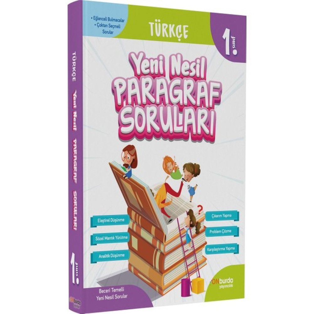 On Burda Yayınları 1. Sınıf Türkçe Yeni Nesil Paragraf Soruları Kaynak Kitapları Fiyatı
