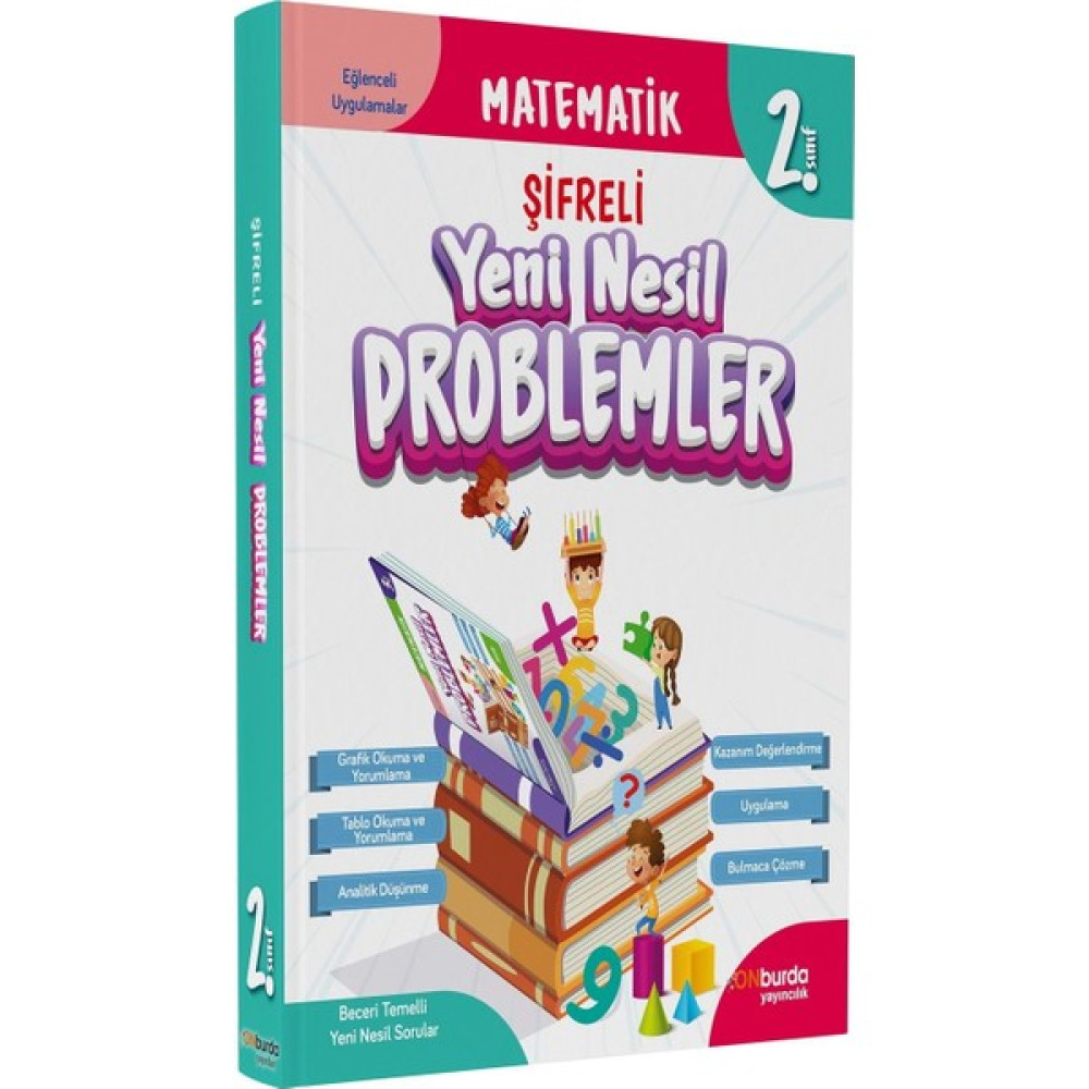 On Burda Yayınları 2. Sınıf Matematik Şifreli Yeni Nesil Problemler Tüm Dersler Fiyatı