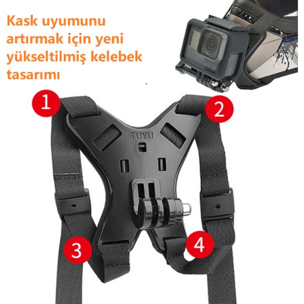 On Off Moto Kask Kamera Çene Tutucu 4 Bacaklı Esnek Kırılmaz Yeni Model Motorsiklet Kaskları Fiyatı