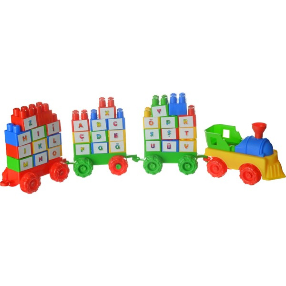 On Time Eğitici Öğretici 56 Parça Alfabe Tren Set Legolar ( Yapım Oyuncakları ) Fiyatı