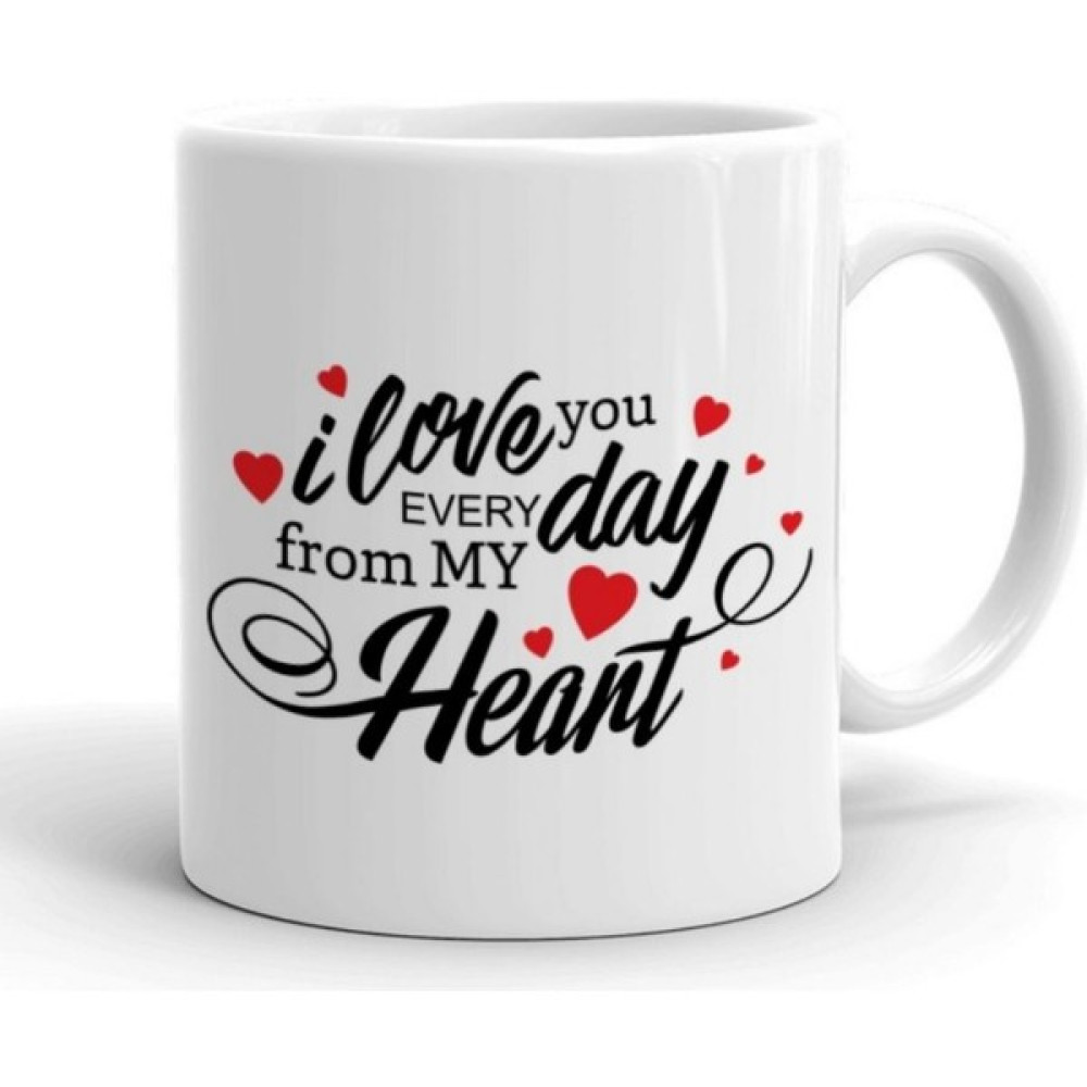 Ona Değer I Love You Every Day Kupa Bardak - Beyaz Oto Boyaları Fiyatı