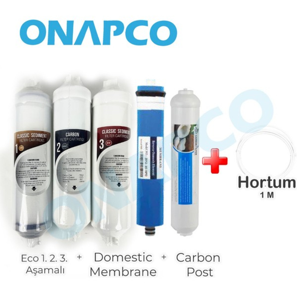Onapco Eco Kapalı Kasa Su Arıtma Cihazı Filtre Seti 5 Aşamalı Bahçe Makinesi Aksesuar & Yedek Parça Fiyatı