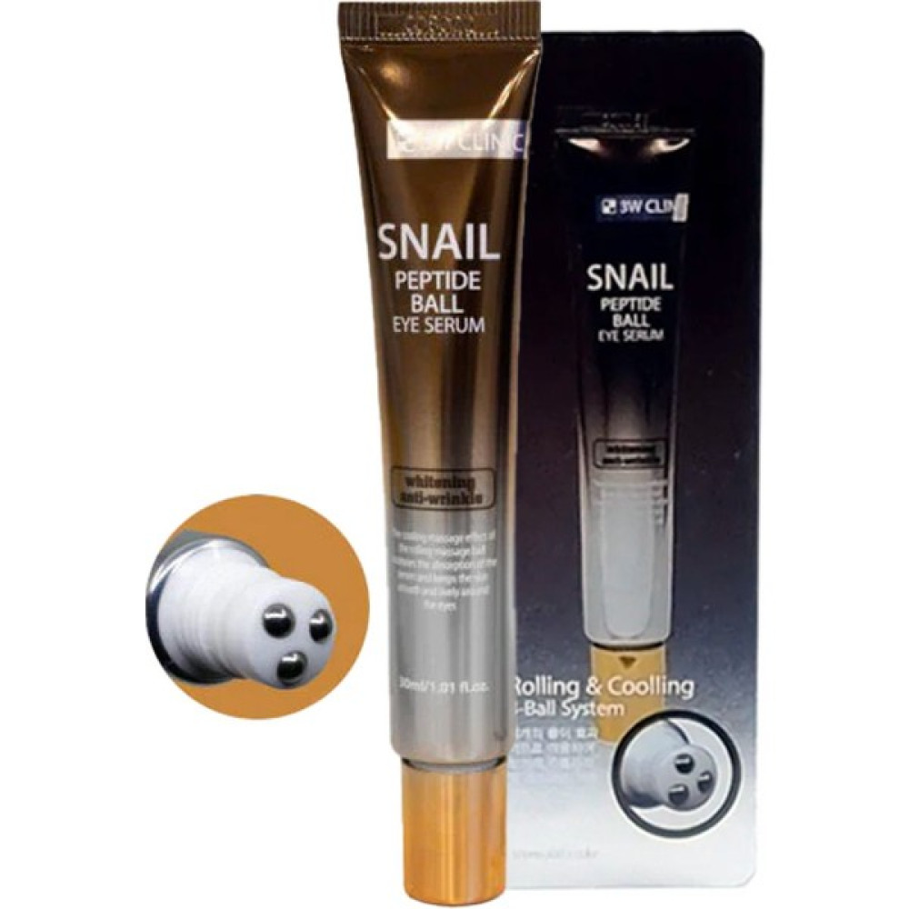 Onarıcı Salyangoz Özü ve Peptit Içeren Masaj Başlıklı Göz Kremi 3W Clinic Snail Peptide Eye Serum Göz Kremi Fiyatı