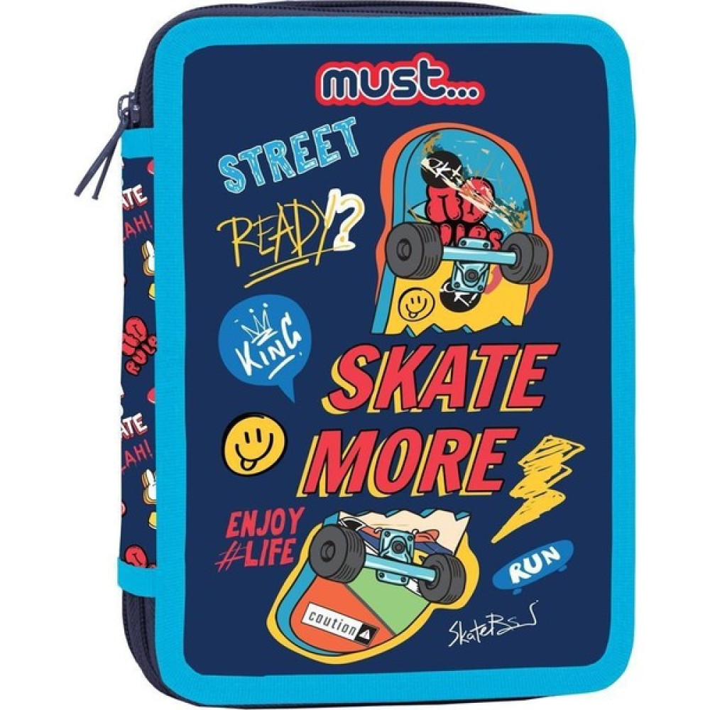 Onas Onasçift Katlı Kalemlik Içi Dolu 15X5X21 Skate More 31 Parça Kalemlik (Kalem Kutusu) Fiyatı