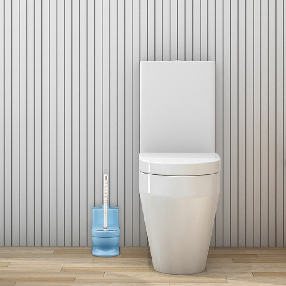 Onat Lina Home Banyo Tuvalet Klozet Temizleme Fırçası Ve Tutucu Set - Beyaz - Mavi Klozet Fırçası Fiyatı
