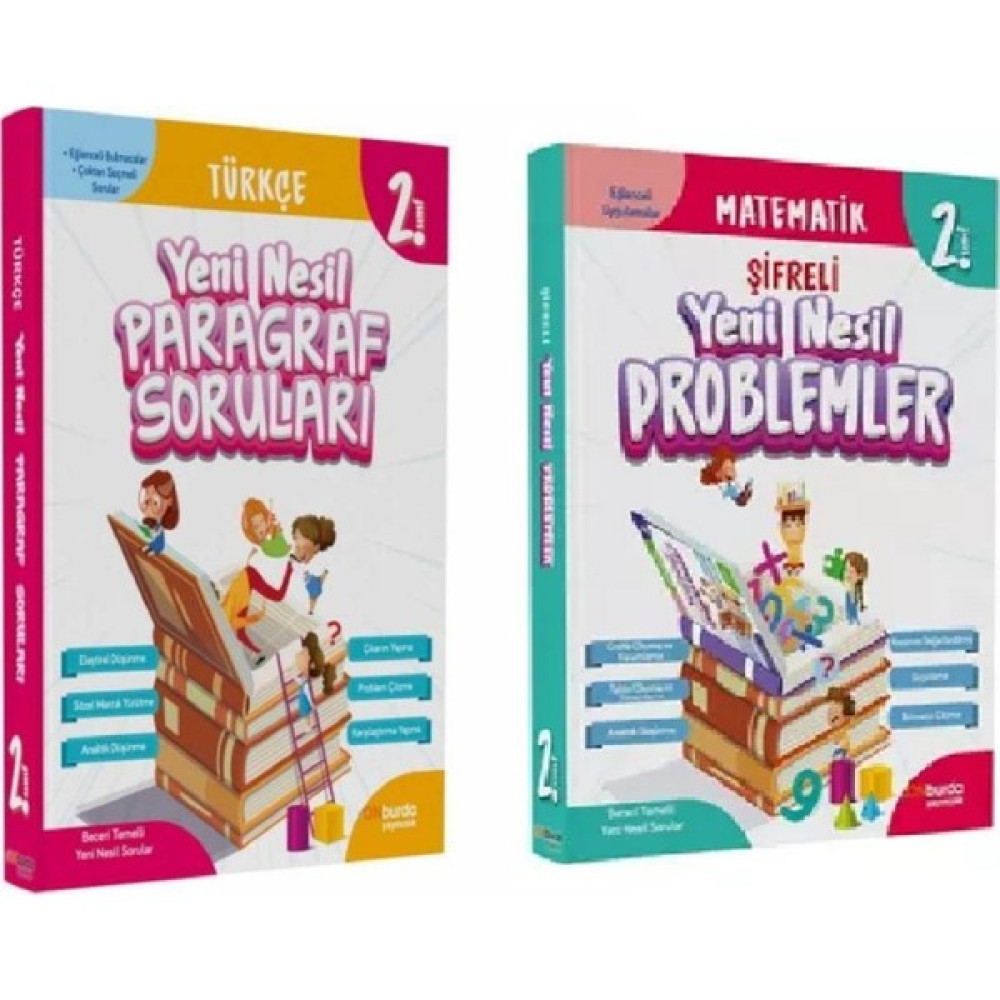 Onburda Yayıncılık 2. Sınıf Paragraf + Problem Kitabı 2 Kitap Tüm Dersler Fiyatı