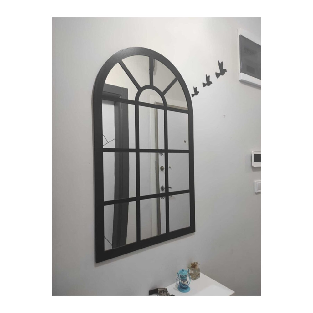 ONCA HEDİYELİK Dekoratif Pencere Ayna Boyalı Pleksi Aynalı Kullanıma Hazır 60x40 cm ve Üç Adet Kuş Ayna Fiyatı