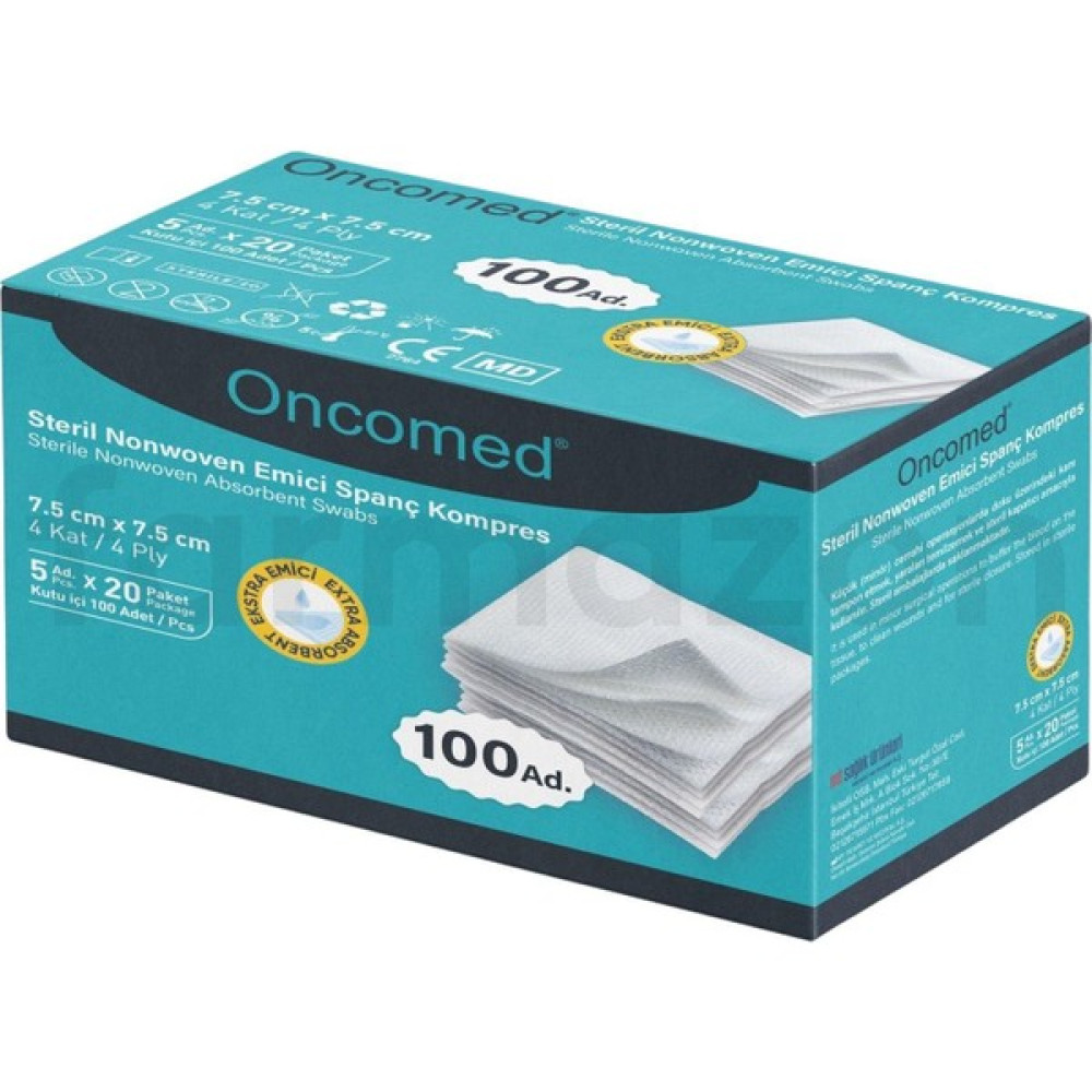 Oncomed Gaz Kompress Nonwowen 100 Adet - 7,5*7,5 - 7 Oto Boyaları Fiyatı