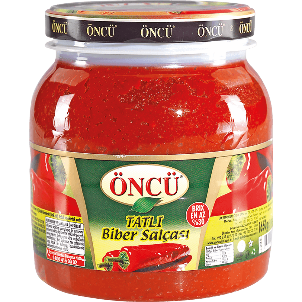 Öncü Tatlı Biber Salçası 1,65 kg Konserve Fiyatı