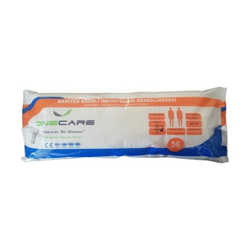 One Care 50 li 12 Paket - One Care Bariyer Kremli Inkontinans Mendili/kesesi Hasta Bezleri ve Temizliği Fiyatı