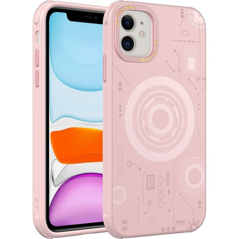 One Depot Apple iPhone 11 - Uyumlu Wireless Şarj Özellikli Desenli Hot Kapak-Rose Gold - Rose Gold Cep Telefonu Kılıfı Fiyatı