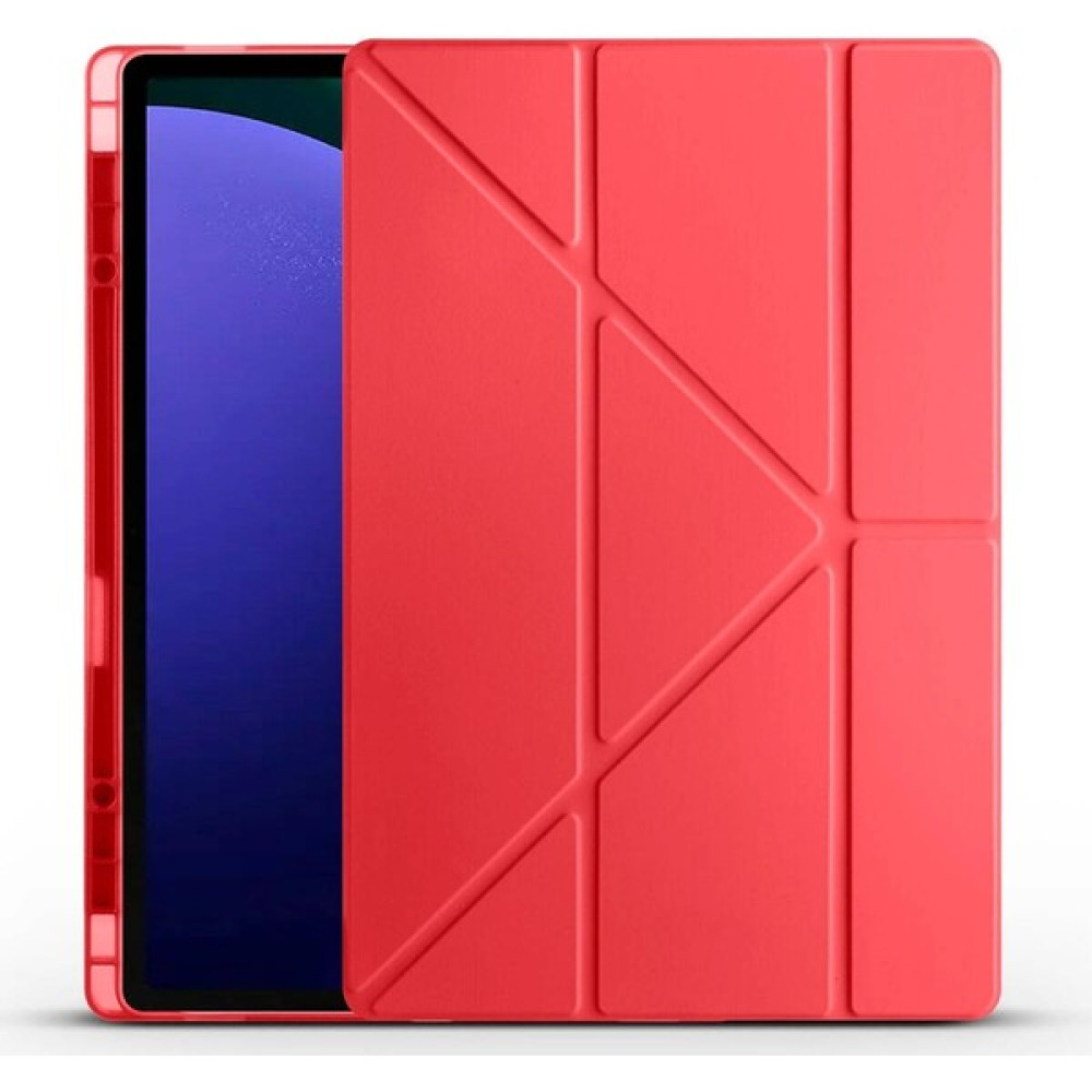 One Depot Only For Quality Life Samsung Tab S10 Ultra Kılıf Tri Folding Kalem Bölmeli Standlı Kılıf - Kırmızı Oto Boyaları Fiyatı