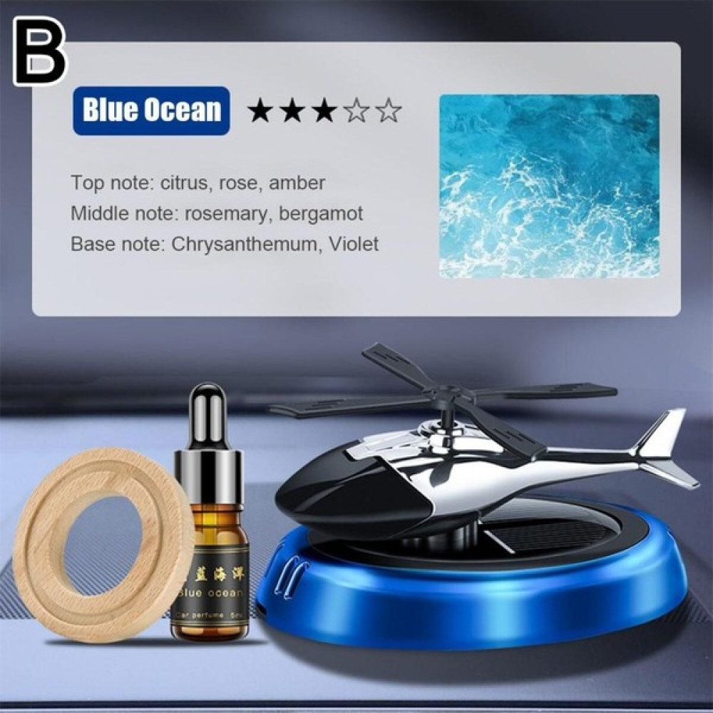 One Kado - Güneş Enerjili Helikopter Araba Koku Difüzörü Mavi Oto Kokuları Fiyatı