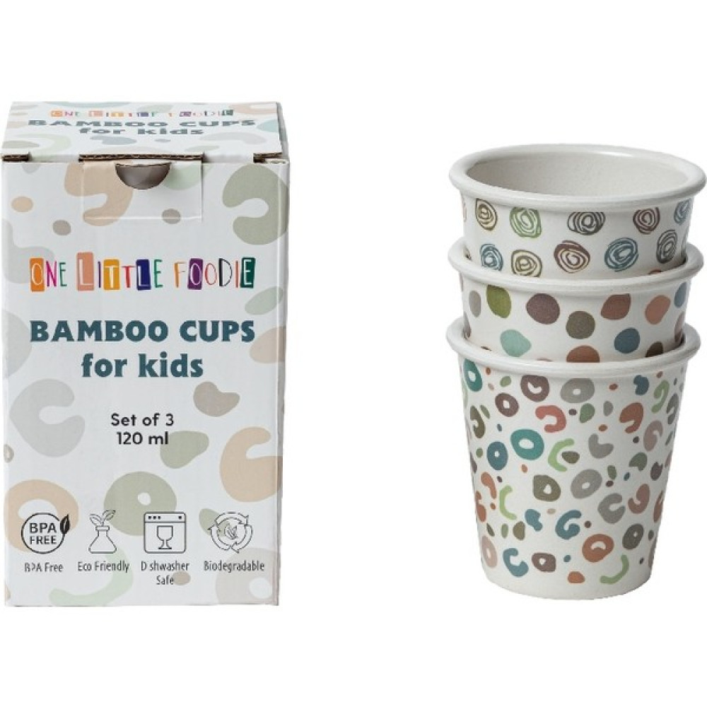 One Little Foodie Bambu Bardak 3'lü Set (120 Ml) - Renkli Bebek Beslenme Gereçleri Fiyatı