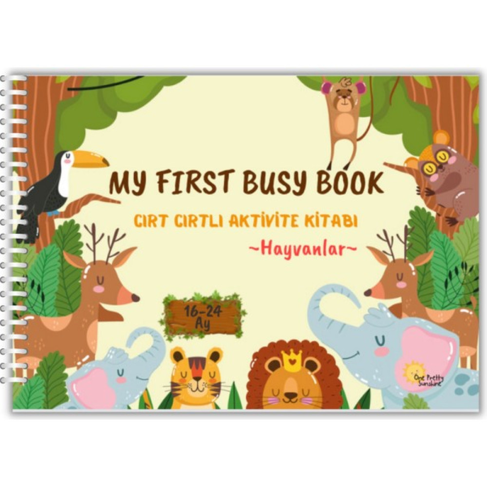 One Pretty Sunshine My First Busy Book Cırt Cırtlı Aktivite Kitabı 16-24 Ay Bebek Zeka Kartı - Bej Bebek Oyuncakları Fiyatı