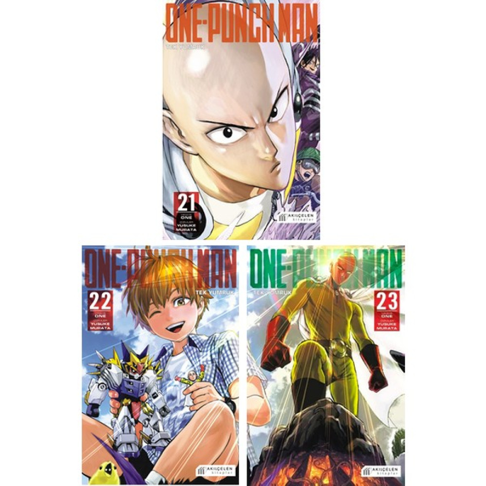 One-Punch Man 21-22-23. Ciltler Manga Seti Çizgi Roman Fiyatı