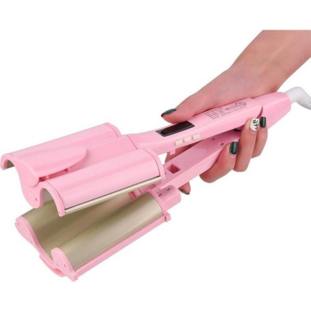 One Step Derin Wag Tipi Su Dalgası Saç Maşası 32 mm Seramik Kaplama - Pembe Saç Şekillendiriciler Fiyatı