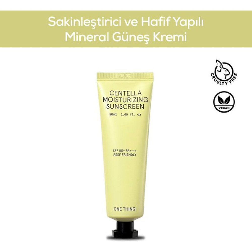 One Thing Sakinleştirici ve Hafif Yapılı Mineral Güneş Kremi Spf 50+ Pa++++ 50 ml Güneş Kremleri ve Losyonları Fiyatı