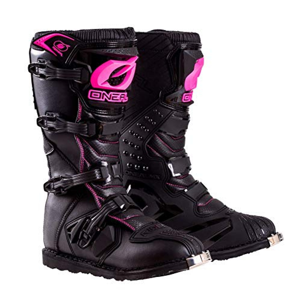 O'Neal 0325-709 Womens New Logo Rider Boot (Black/Pink, Size 9)