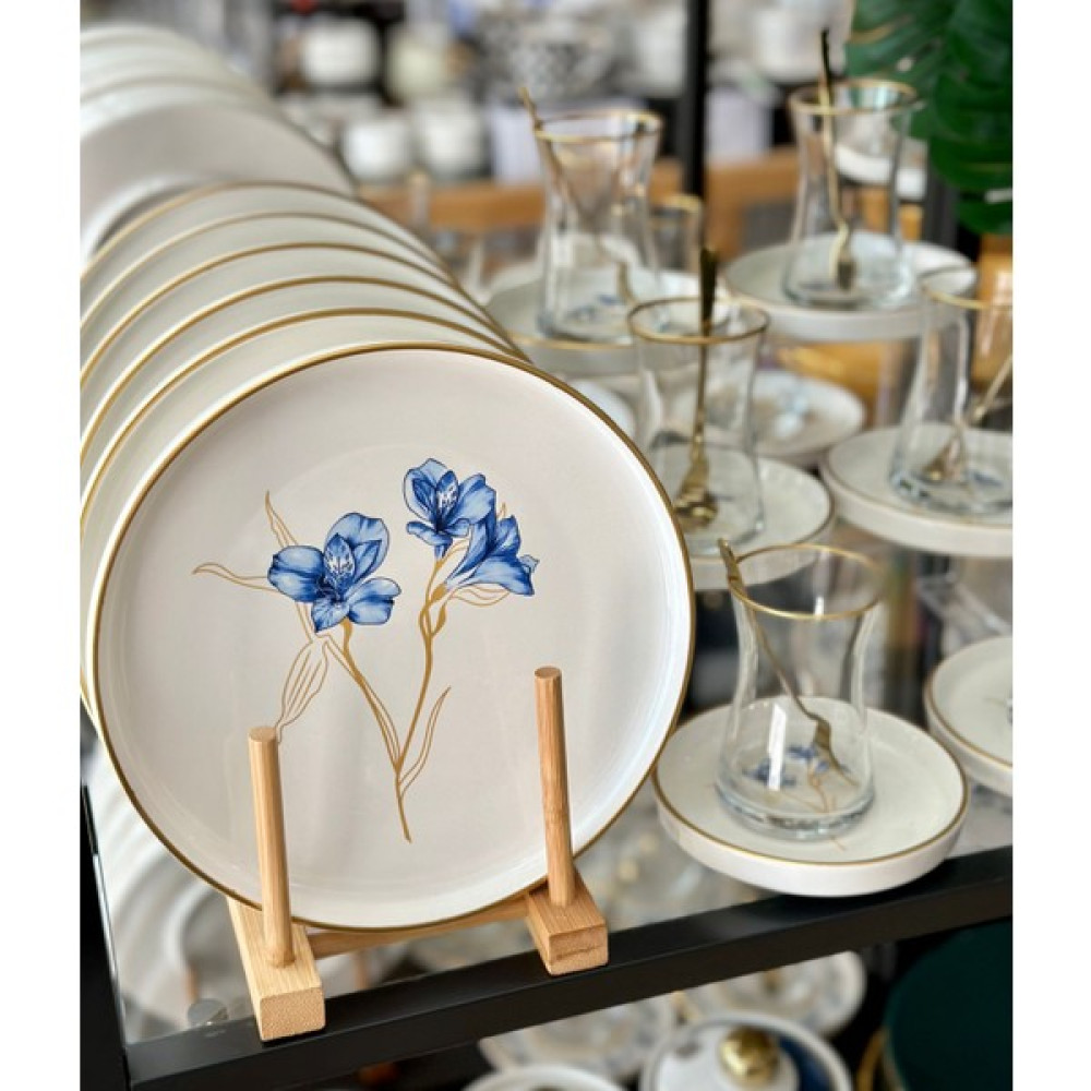 Onedekor 18 Parça Modern Fiore Blu Pasta Çay Saati Seti Mutfak Gereçleri Fiyatı