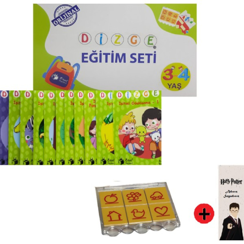 Önel Yayıncılık Dizge 3-4 Yaş Oyunlarla Öğreniyorum Orijinal Görsel Işitsel Dikkat ve Matematik Güçlendirme Seti + Kişiye Özel Isimli Harry Potter ... Zihinsel Gelişim Kitapları Fiyatı